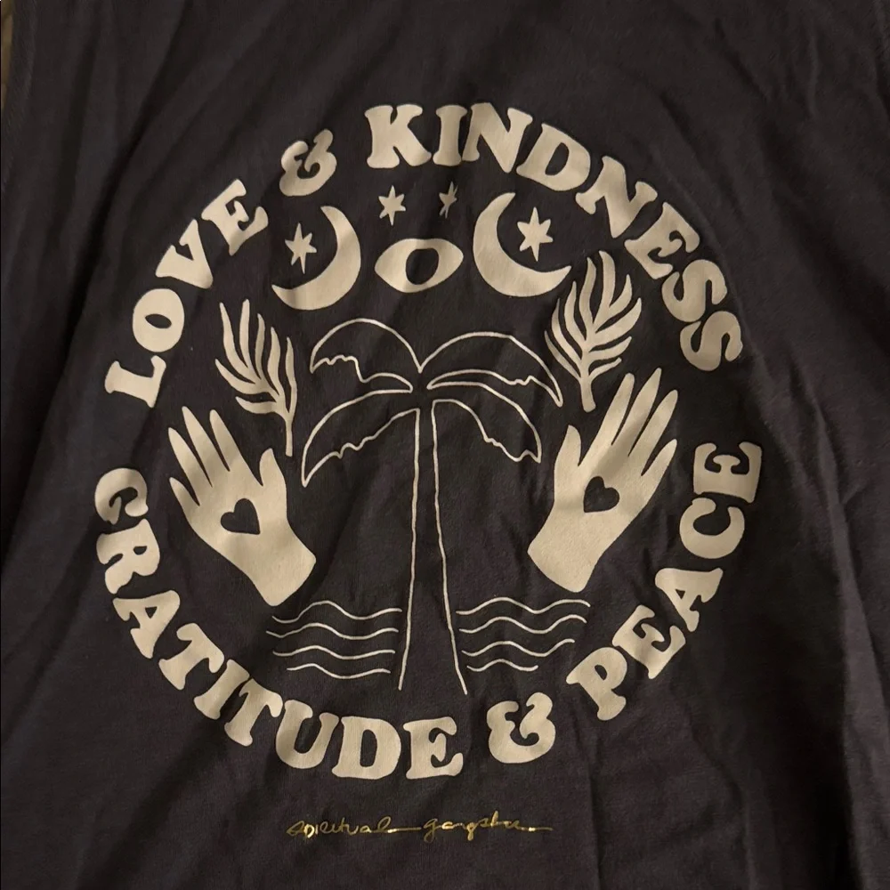 Spiritual Gangster Dark Blue Tank Top - Picture 3 of 3